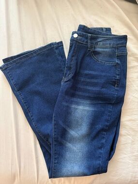 High-Rise Bootcut Flare Dark Blue Jeans